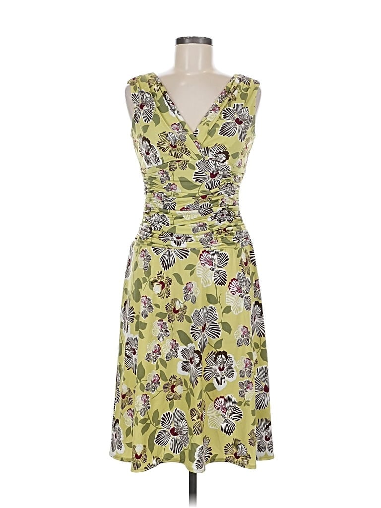 Pre-owned Dressbarn Cocktail Dress In Yellow