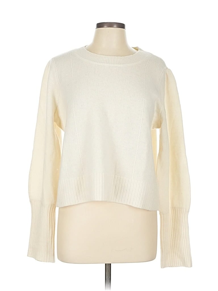 Pre-owned Hill House Wool Pullover Sweater In White