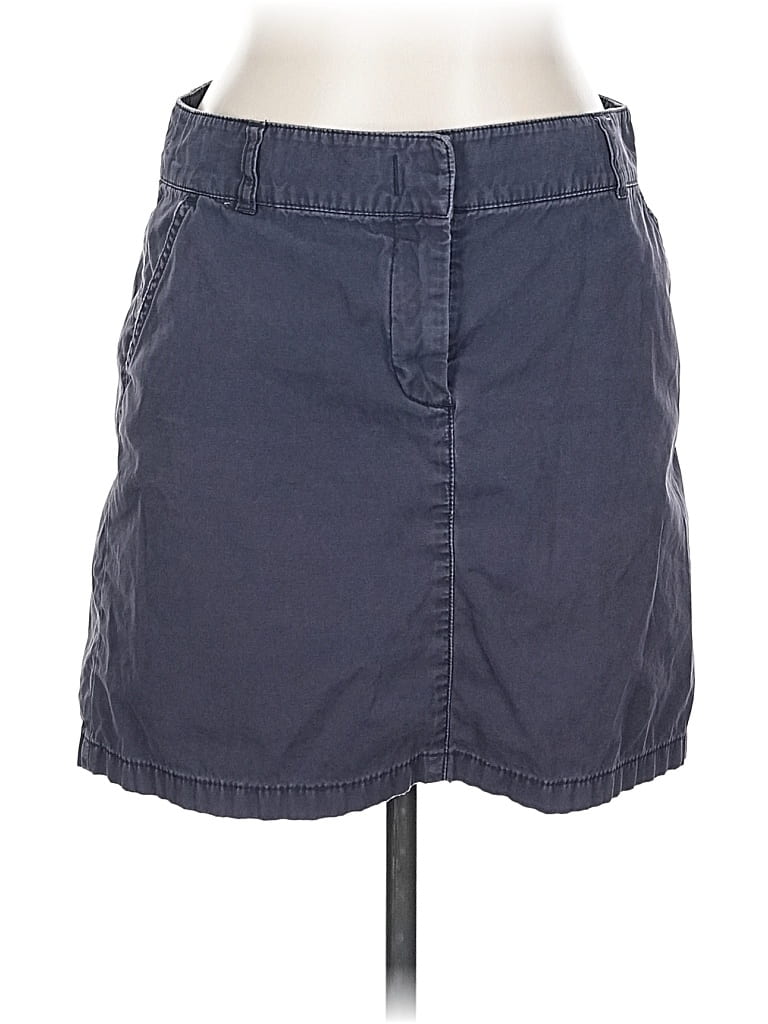Pre-owned J.crew Factory Store Denim Skirt In Blue