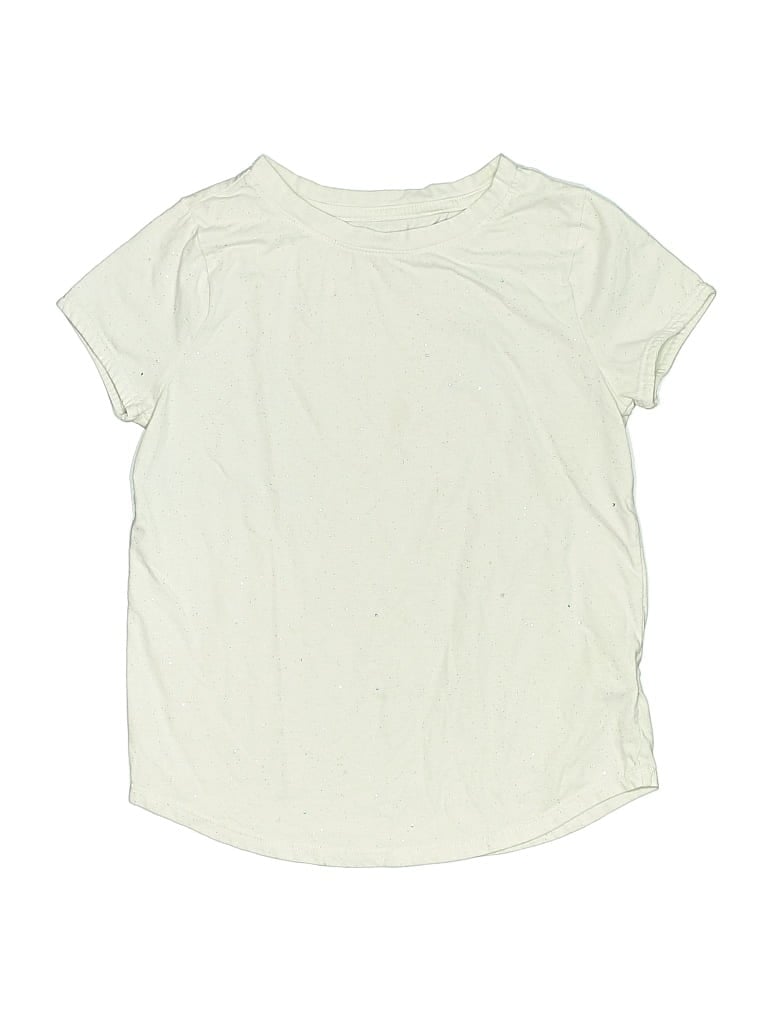 Pre-owned Cat & Jack Kids' Short Sleeve T-shirt In White