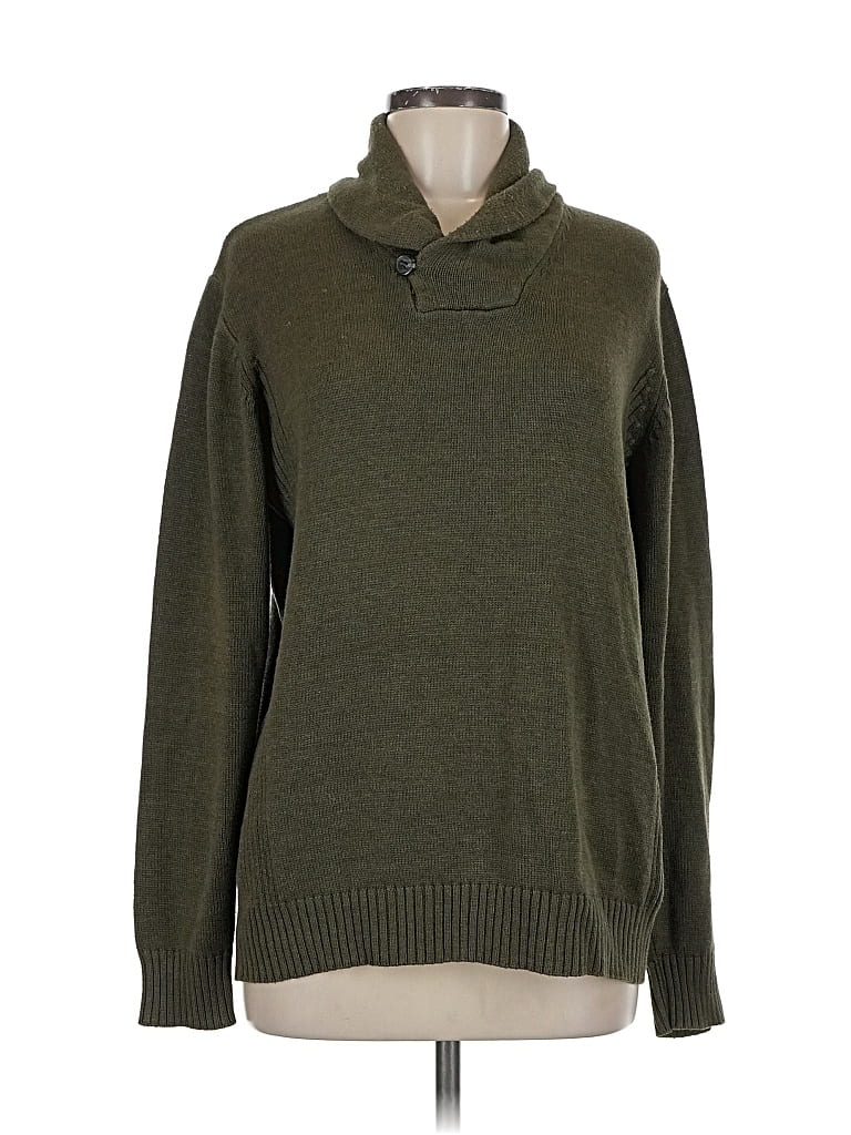 Pre-owned Oscar De La Renta Pullover Sweater In Green