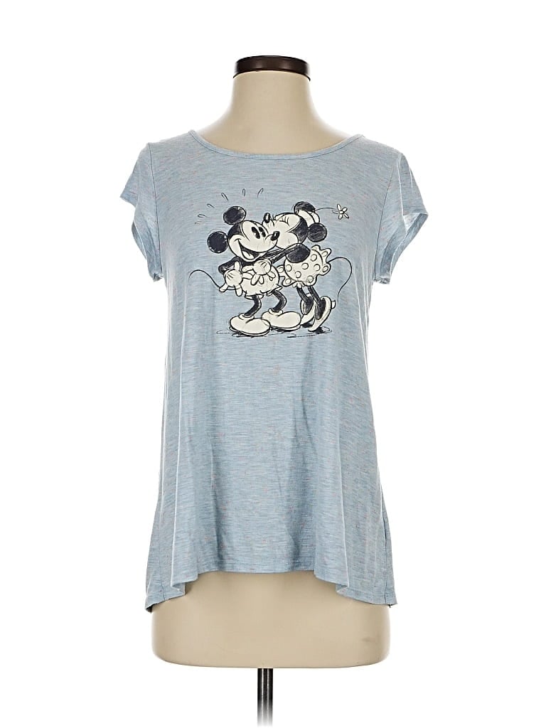 Pre-owned Lc Lauren Conrad Short Sleeve T-shirt In Blue