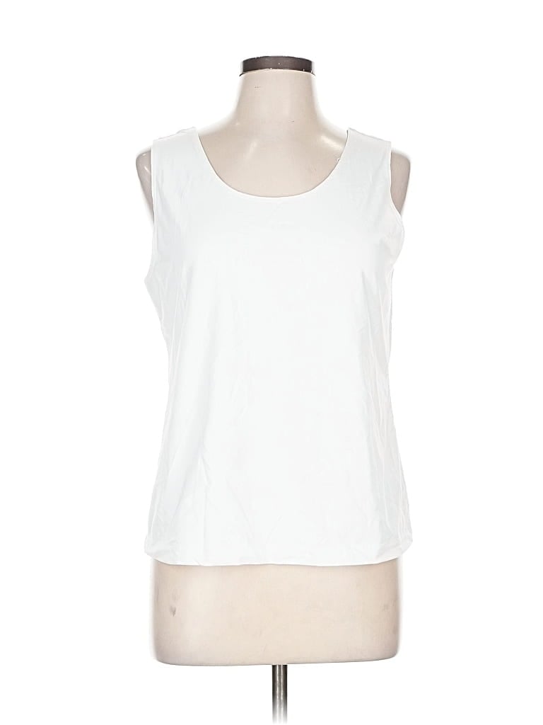 Pre-owned Chico's Sleeveless T-shirt In White