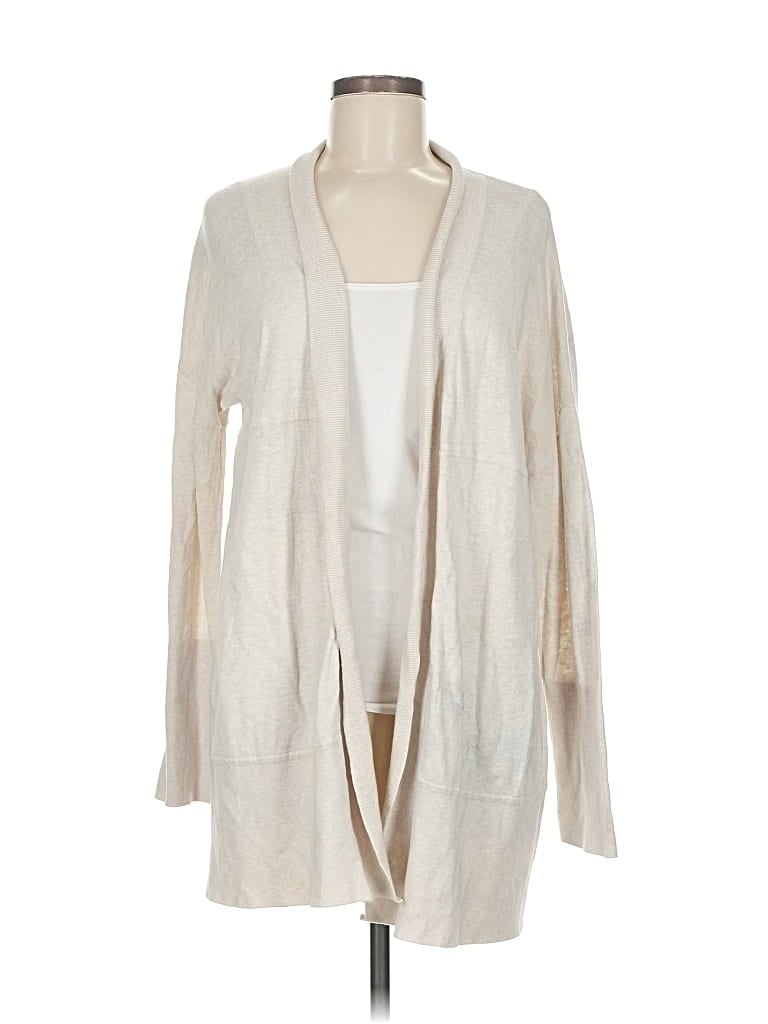 Pre-owned Amour Vert Cardigan Sweater In White