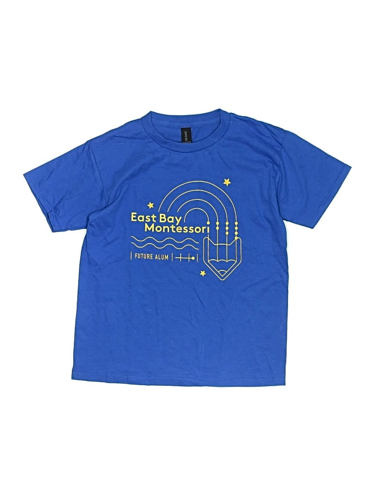 Pre-owned Gildan Kids' Short Sleeve T-shirt In Blue