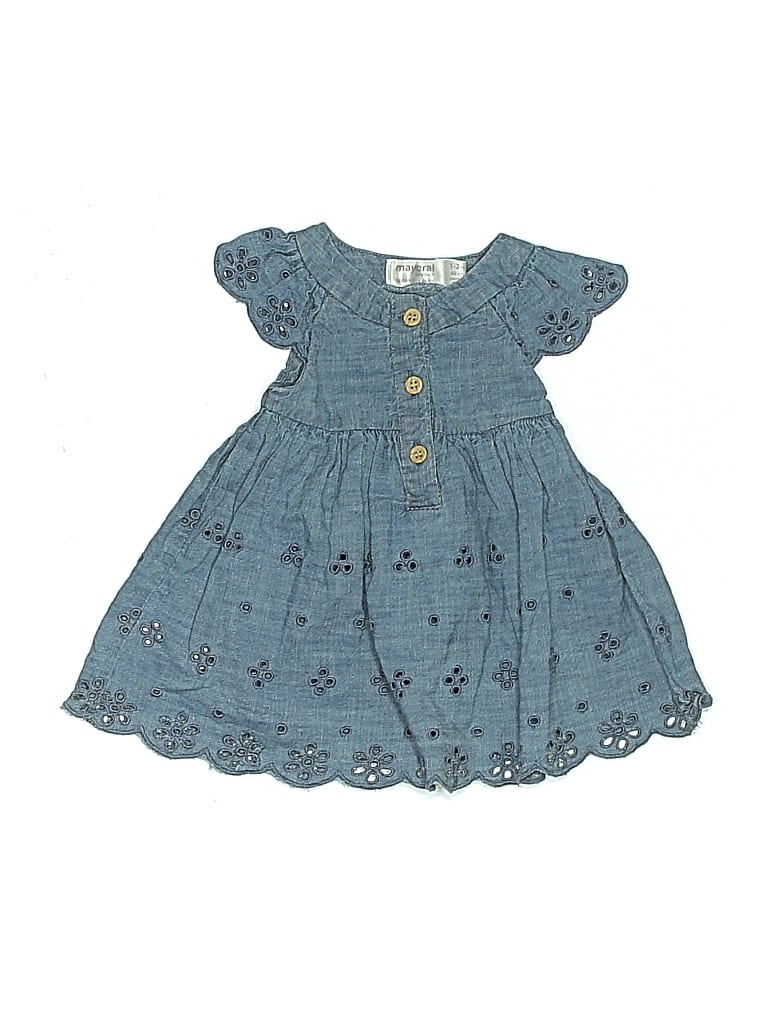 Pre-owned Mayoral Babies' Dress In Blue