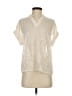 Shein 100% Polyester Ivory Short Sleeve Blouse Size S - photo 1