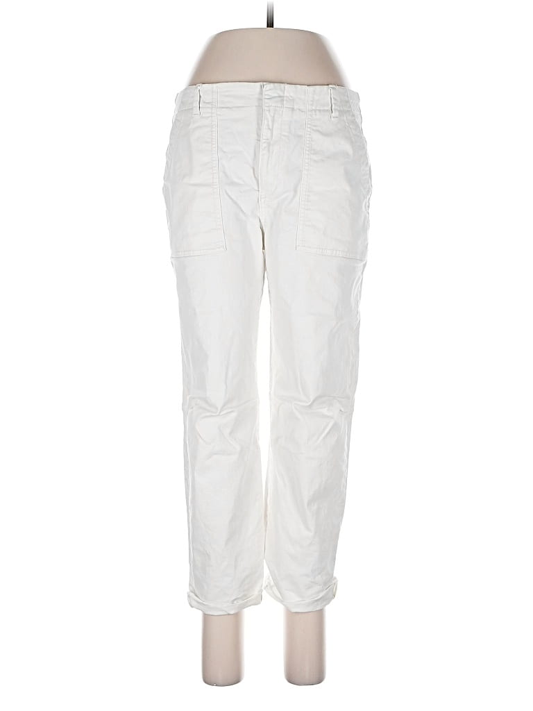 Pre-owned Banana Republic Factory Store Cargo Pants In White