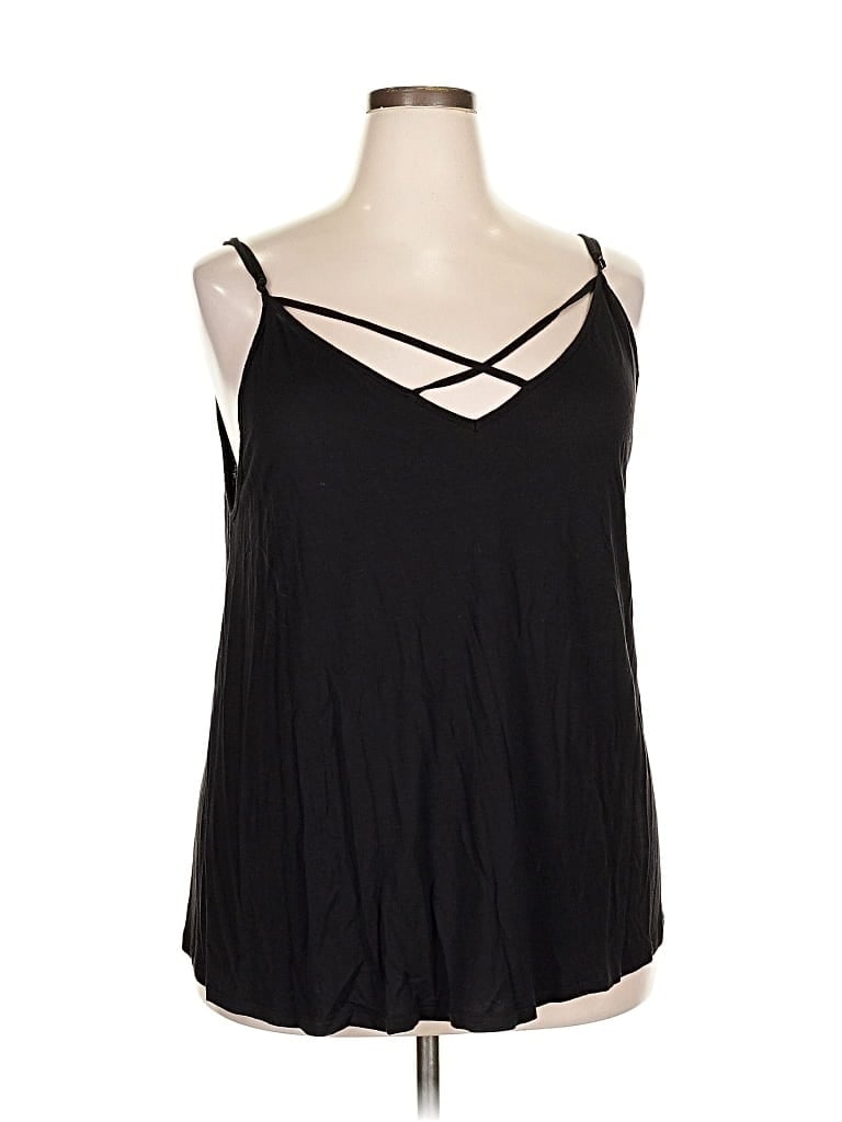 Pre-owned Asos Design Sleeveless Top Black Halter Neckline Tops