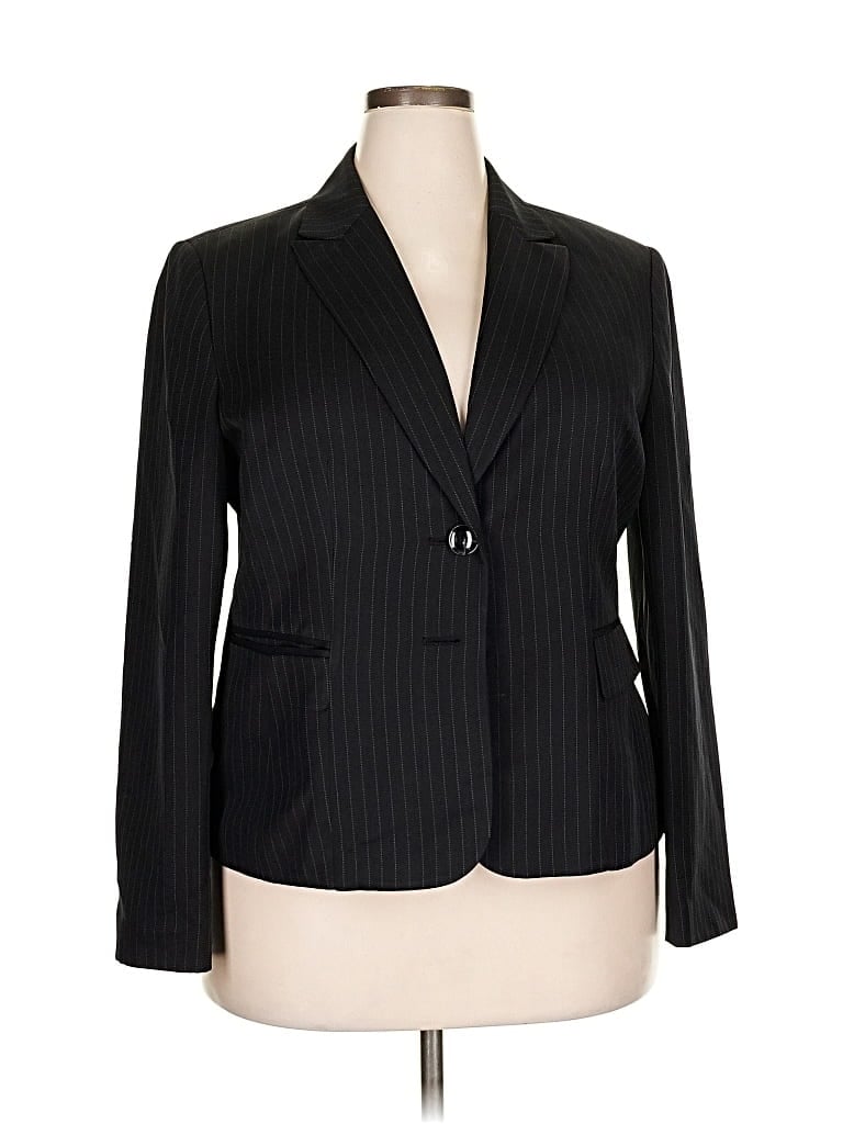 Pre-owned Kasper Blazer Jacket In Black