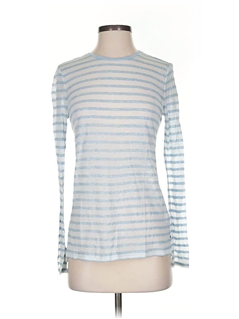 Pre-owned Vince 3/4 Sleeve T-shirt In Blue