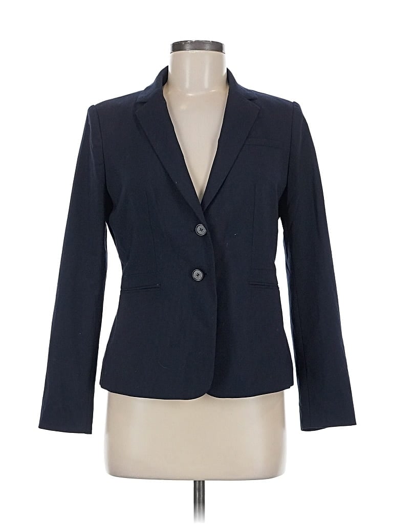 Pre-owned Ann Taylor Blazer Jacket In Blue