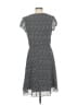 Karin Stevens 100% Polyester Print Gray Casual Dress Size 8 - photo 2