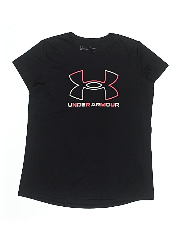 Pre-owned Under Armour Kids' Short Sleeve T-shirt In Black