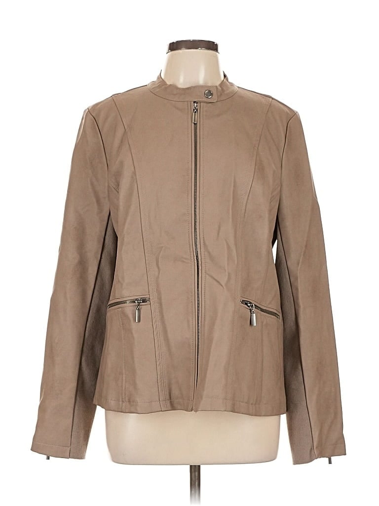 Pre-owned Assorted Brands Jacket In Brown