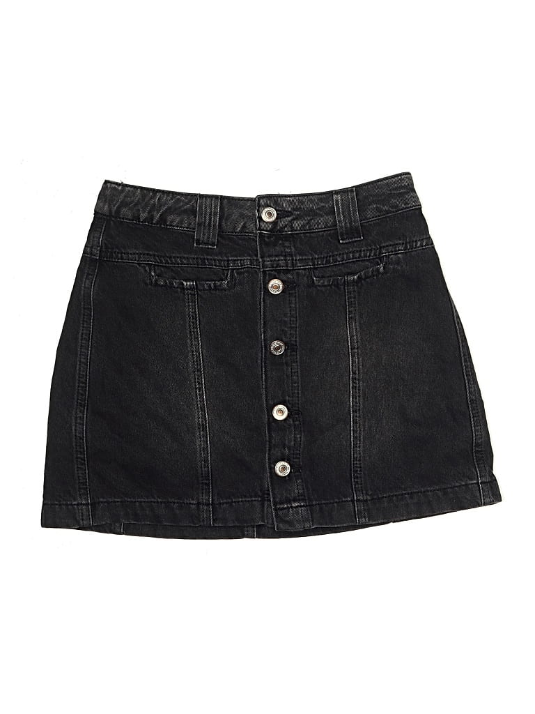 Pre-owned We The Free Denim Skirt In Black