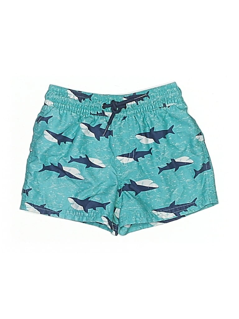 Pre-owned Carter's Kids' Board Shorts In Blue