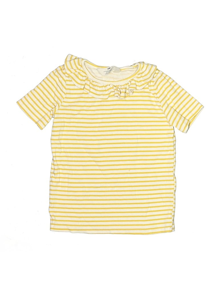 Pre-owned H&m Kids' Short Sleeve T-shirt In Yellow