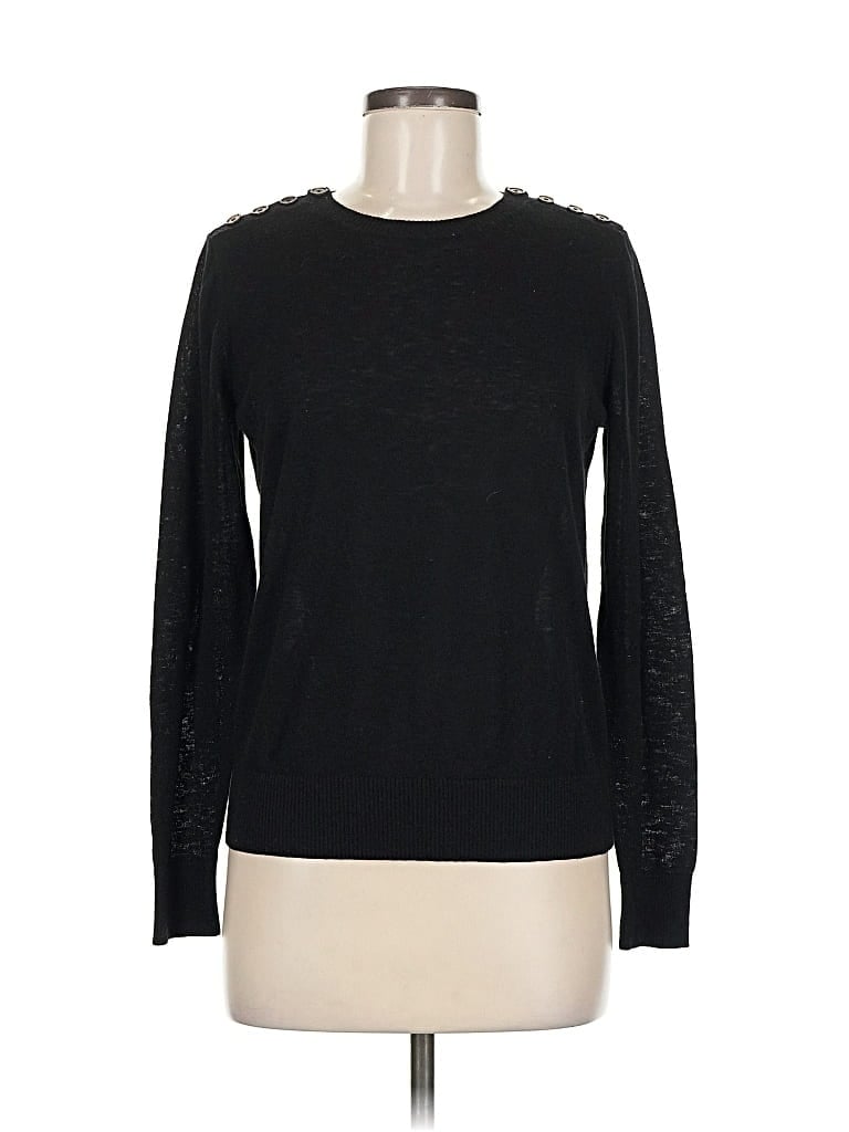 Pre-owned Ann Taylor Loft Pullover Sweater In Black
