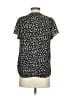 Banana Republic 100% Polyester Polka Dots Black Short Sleeve Blouse Size S - photo 2