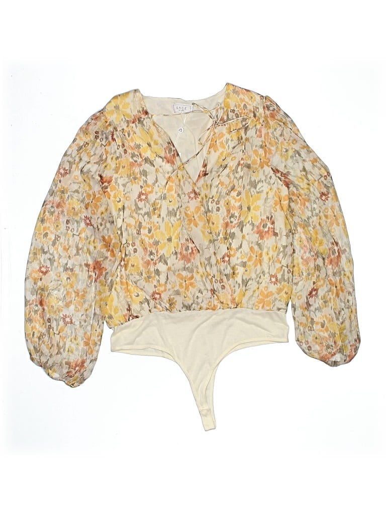 Sage The Label 3/4 Sleeve Blouse In Yellow