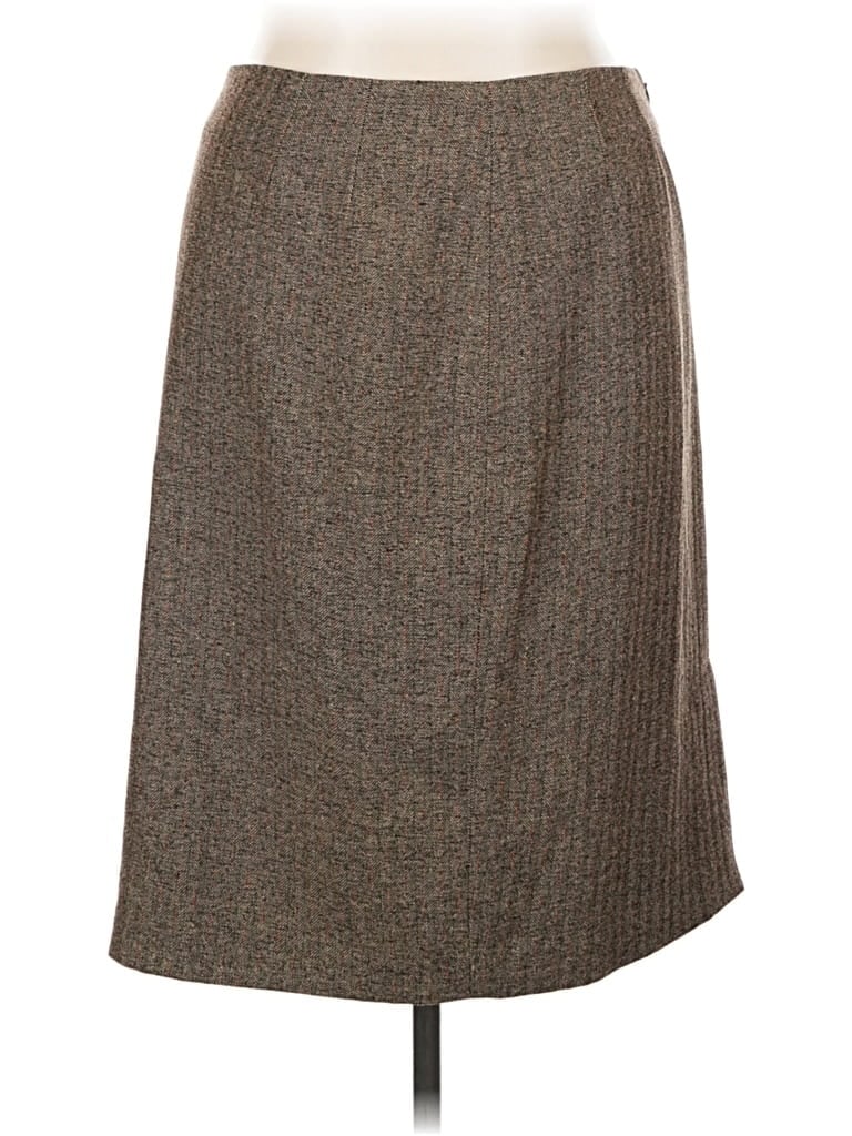Pre-owned Dressbarn Formal Skirt In Brown