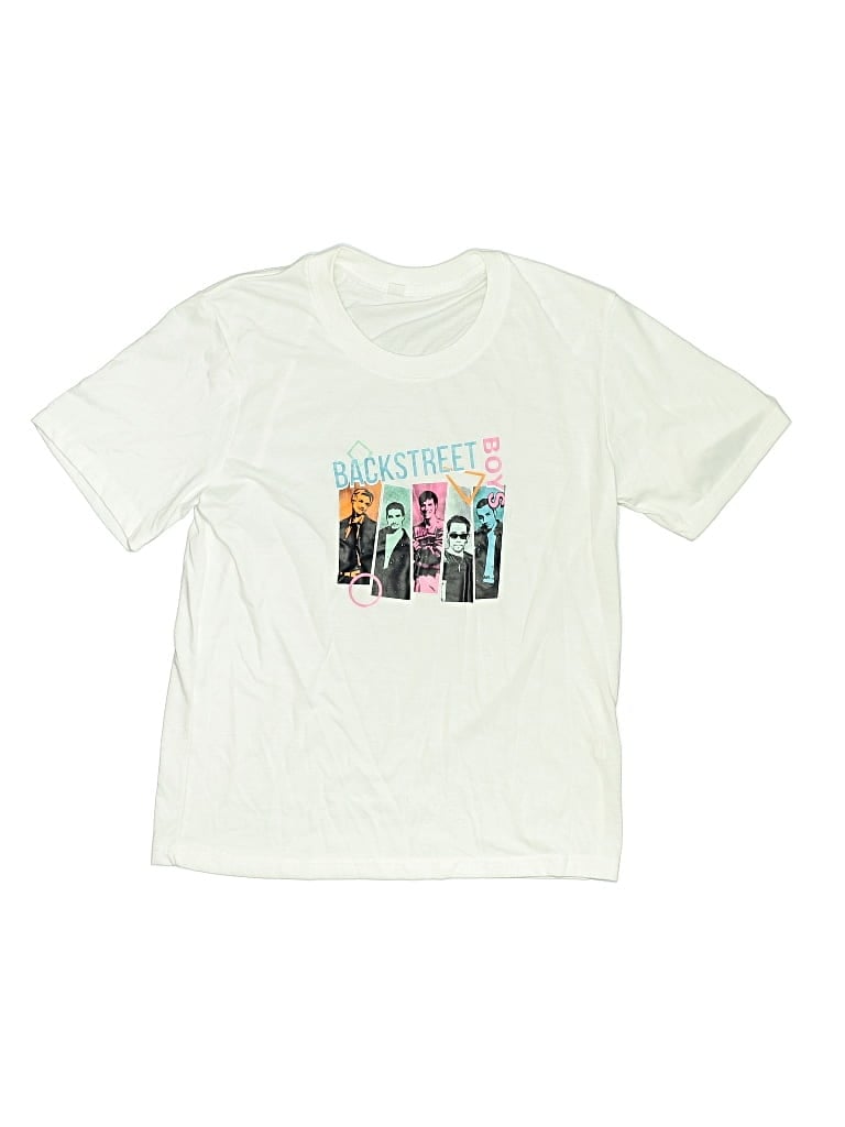 Pre-owned Unbranded Kids' Short Sleeve T-shirt In White