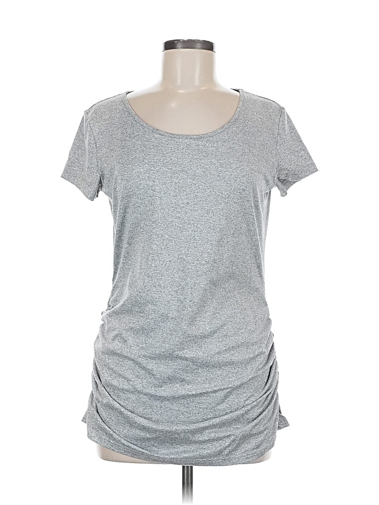 Pre-owned Unbranded Short Sleeve T-shirt In Silver