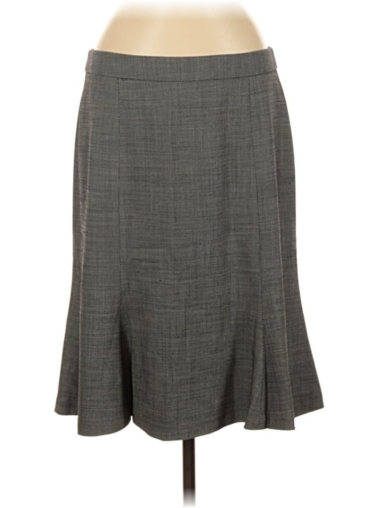 Pre-owned Banana Republic Wool Skirt In Gray