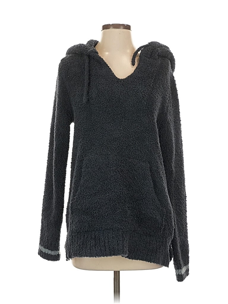 Pre-owned Barefoot Dreams Pullover Hoodie In Gray