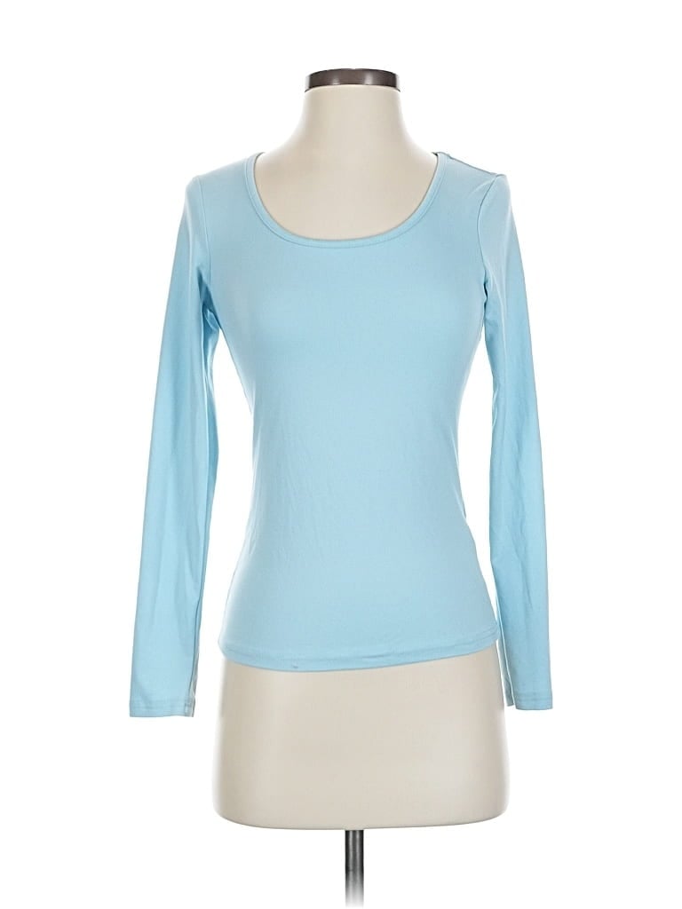 Pre-owned Ekouaer 3/4 Sleeve T-shirt In Blue