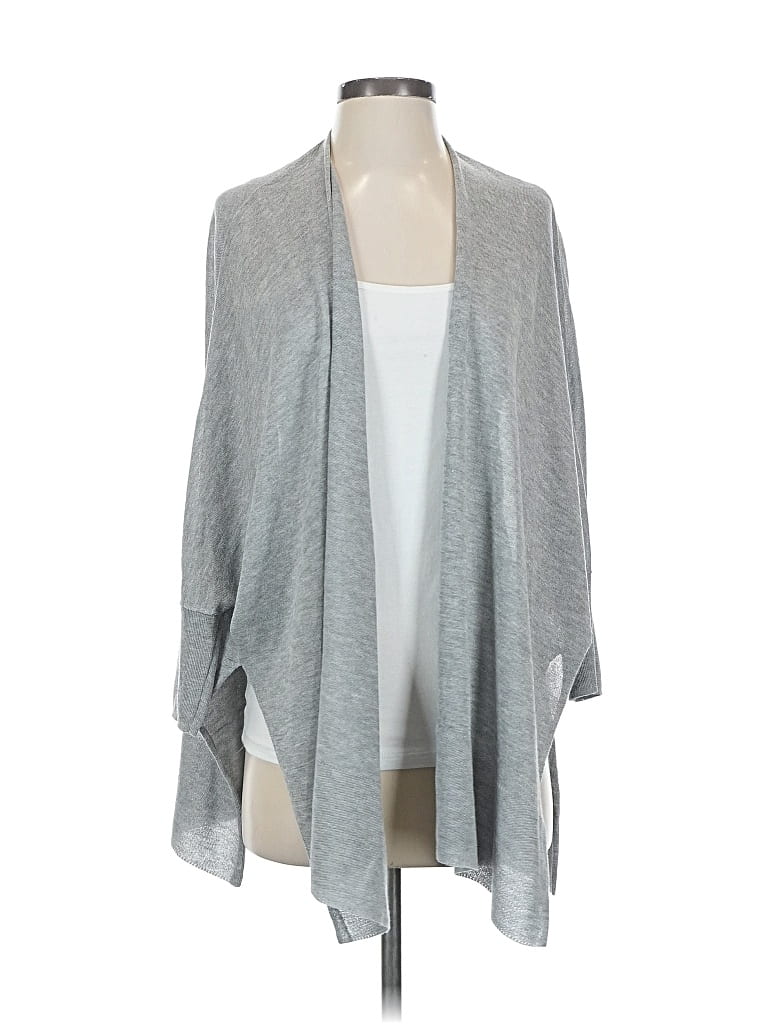 Pre-owned Chico's Cardigan Sweater In Gray