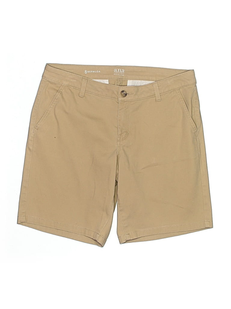 Pre-owned A.n.a. A New Approach Khaki Shorts In Brown