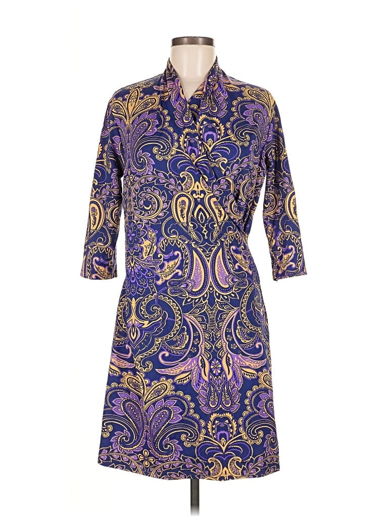 Pre-owned J. Mclaughlin Casual Dress In Purple