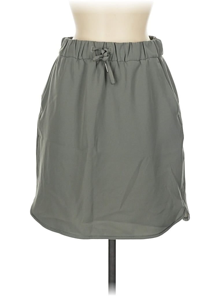 Pre-owned Lululemon Athletica Casual Skirt In Gray