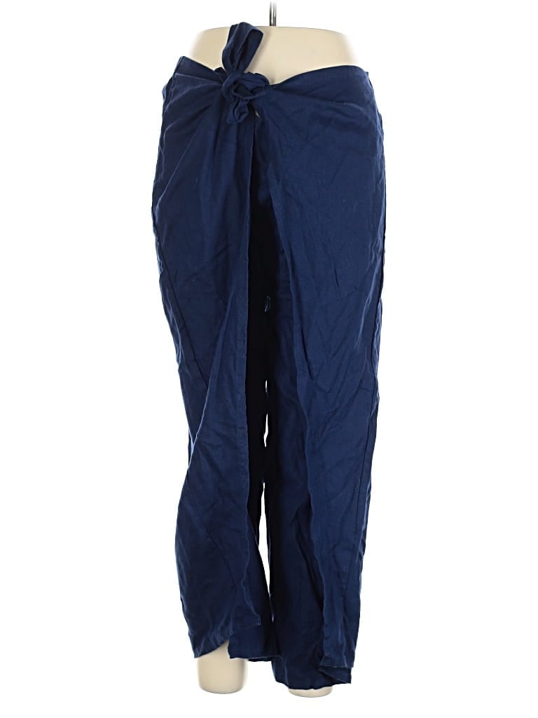 Pre-owned Lands' End Casual Pants In Blue