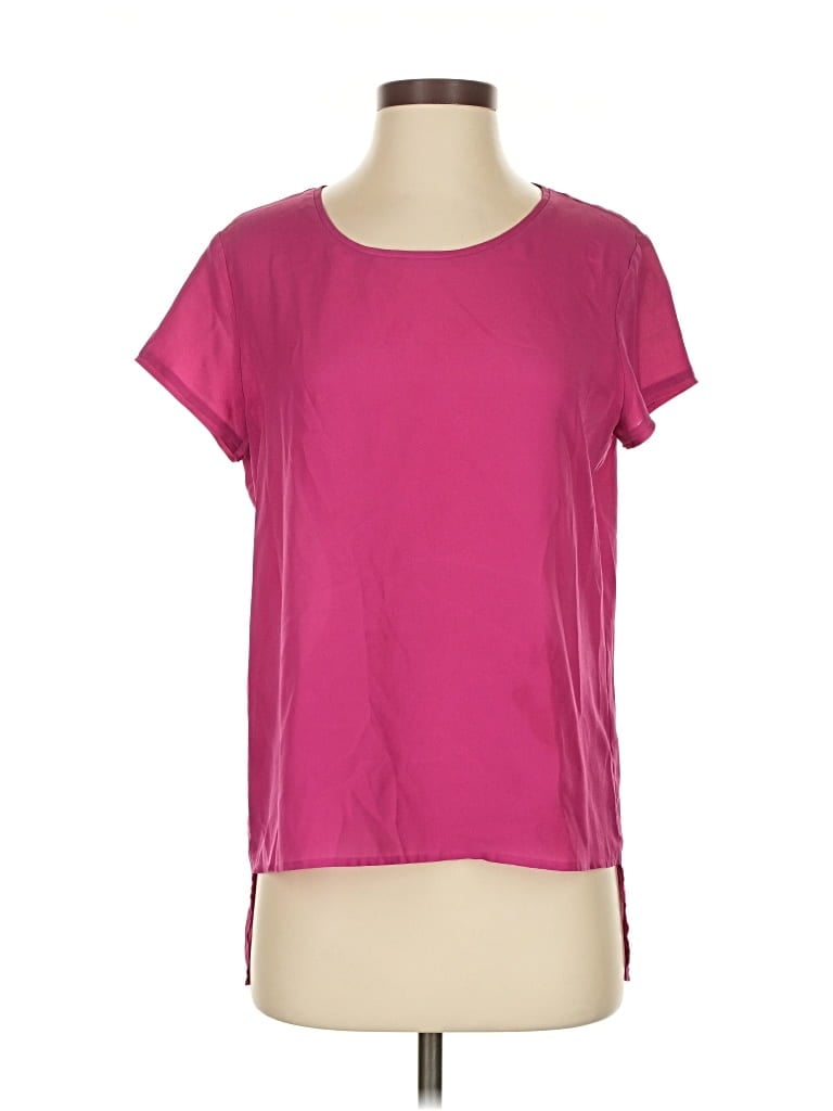Pre-owned Trouve Short Sleeve Top Pink Scoop Neck Tops