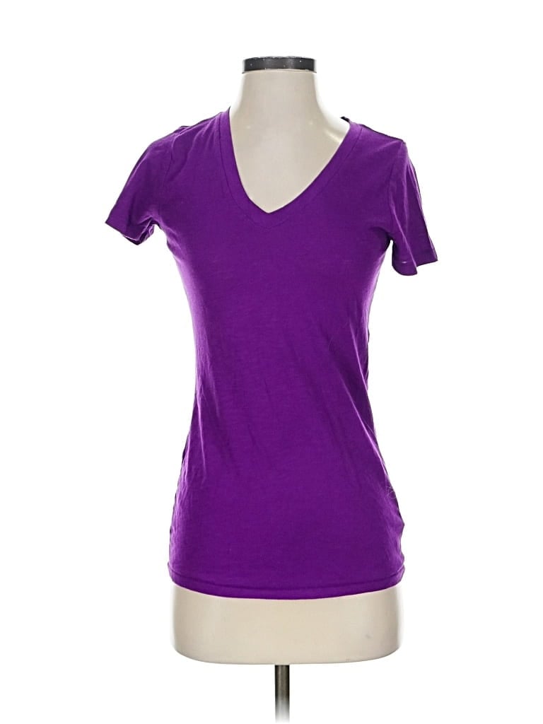 Pre-owned Arizona Jean Company Short Sleeve T-shirt In Purple