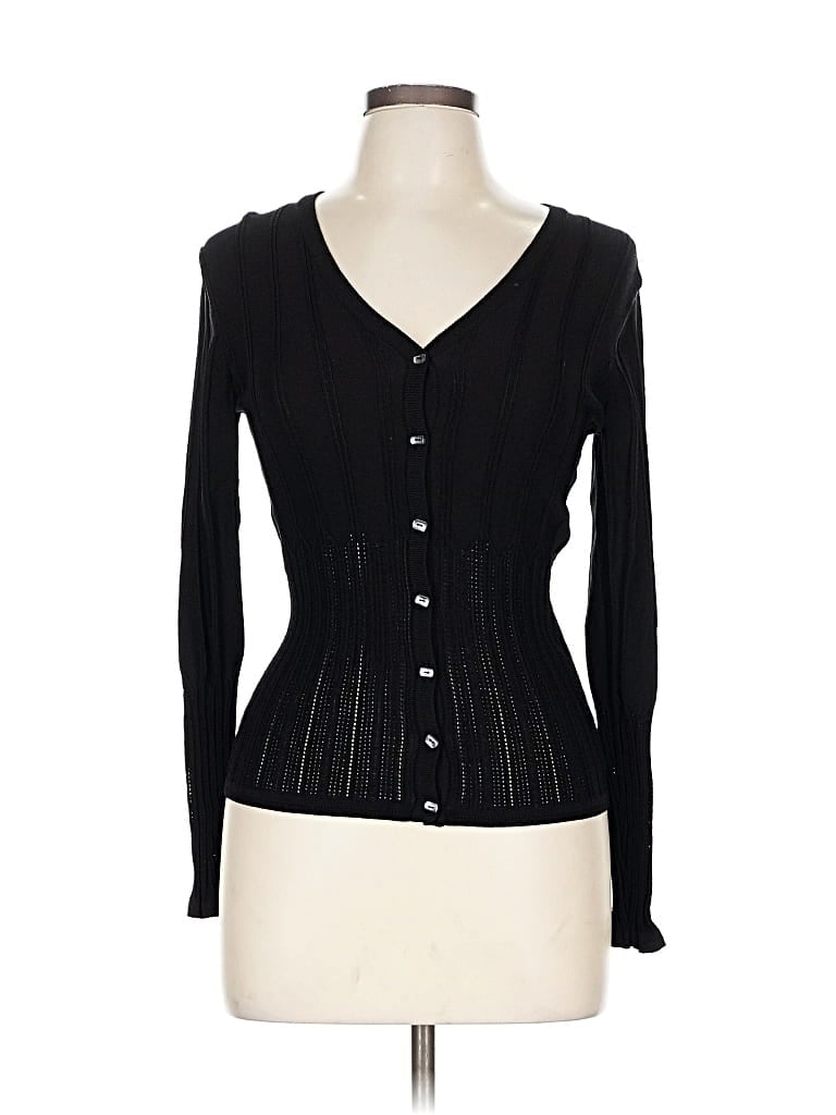 Pre-owned Worth Cardigan Sweater In Black