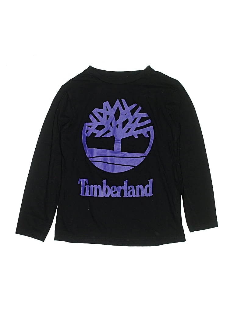 Pre-owned Timberland Kids' Long Sleeve T-shirt In Black