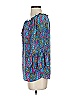 Tolani 100% Silk Blue 3/4 Sleeve Silk Top Size S - photo 5