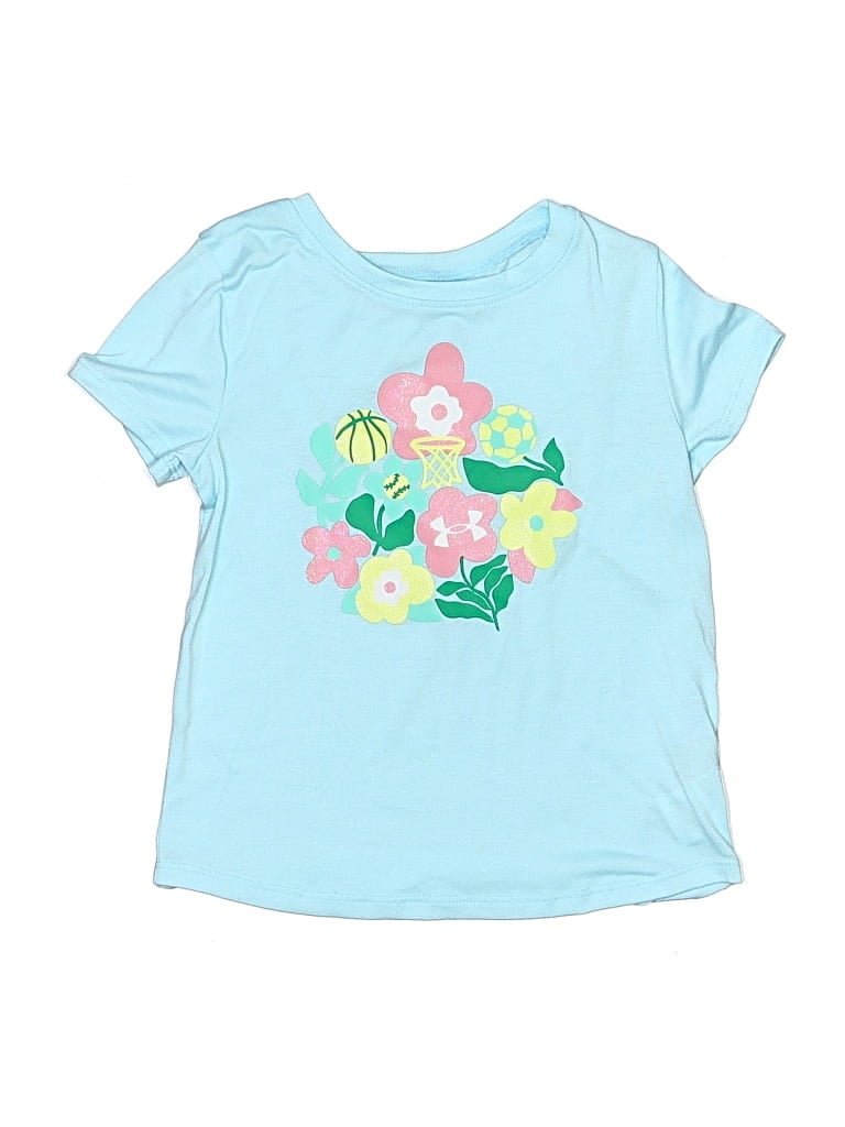Pre-owned Under Armour Kids' Short Sleeve T-shirt In Blue