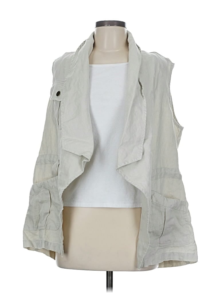 Pre-owned Boston Proper Vest In White