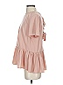 Hinge 100% Polyester Pink Short Sleeve Blouse Size S - photo 5