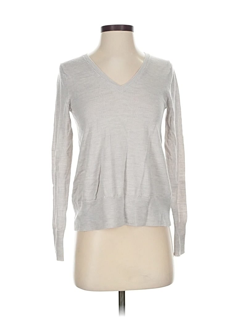 Pre-owned Banana Republic Wool Sweater In Silver