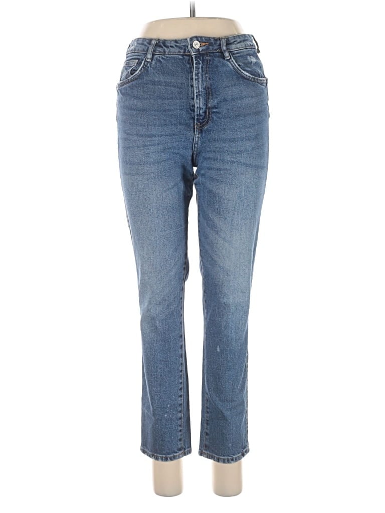 Pre-owned Zara Trf Jeans In Blue