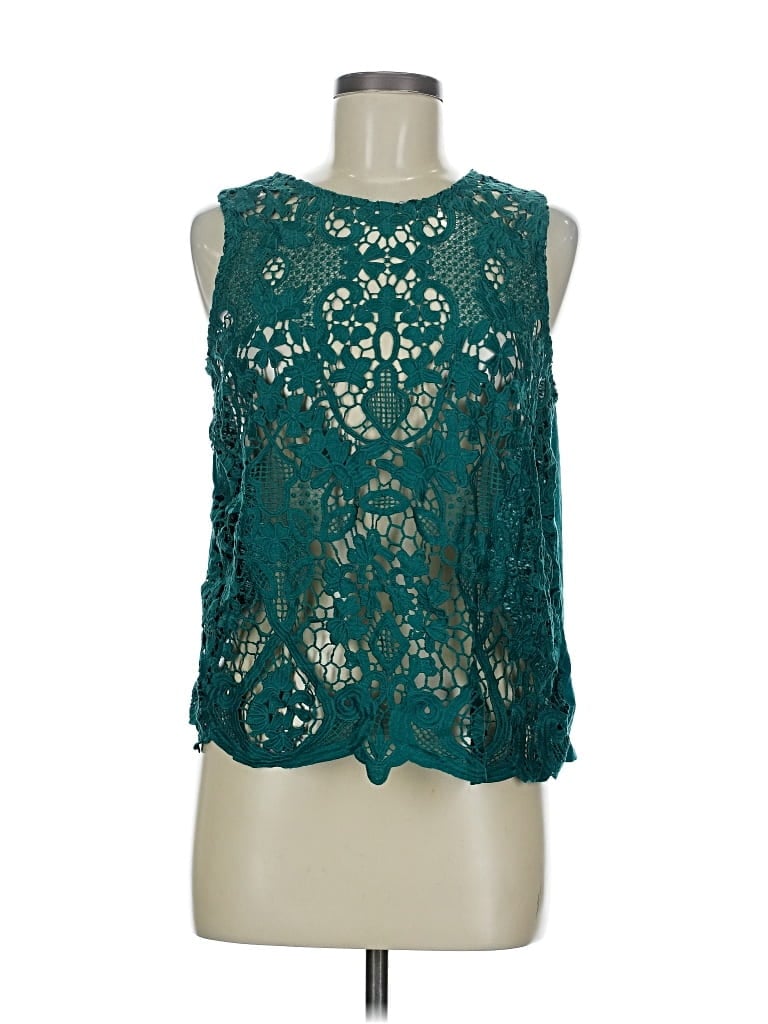 Pre-owned James Coviello Sleeveless Blouse In Blue
