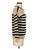 Maison 123 Stripes Tan Wool Pullover Sweater Size S - photo 4