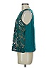 James Coviello 100% Polyester Teal Sleeveless Blouse Size M - photo 5
