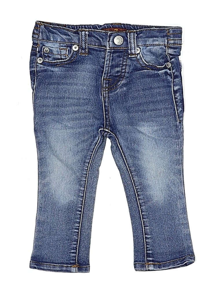 Pre-owned 7 For All Mankind Babies' Jeans In Blue
